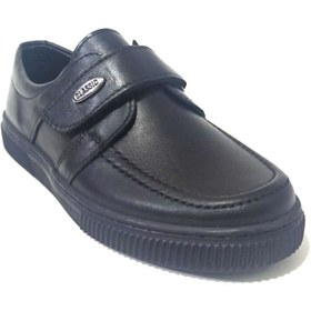 Resim WINTER SHOES Hakiki Deri Erkek Çocuk Siyah Klasik Okul Ayakkabı 