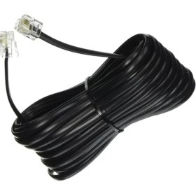 Resim LIVOLO 10 Metre Siyah Telefon Modem ADSL VDSL Ara Kablosu Yüksek Performanslı RJ11 Bağlantı 