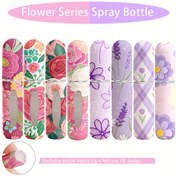 Resim 1 adet Gül Serisi 0.17oz Parfüm Sprey Şişesi - Doldurulabilir Taşınabilir Seyahat Mini Atomizer - Kozmetik Pompa Dağıtıcı Parfüm Sprey Parfüm Taşınabilir Seyahat Alt Doğrudan Şarj Yüksek Kaliteli Sprey Boş Şişe Taşınabilir Parfüm Şişesi Sprey Makyaj Seyahat 