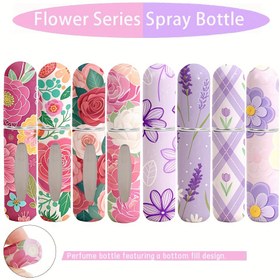 Resim 1 adet Gül Serisi 0.17oz Parfüm Sprey Şişesi - Doldurulabilir Taşınabilir Seyahat Mini Atomizer - Kozmetik Pompa Dağıtıcı Parfüm Sprey Parfüm Taşınabilir Seyahat Alt Doğrudan Şarj Yüksek Kaliteli Sprey Boş Şişe Taşınabilir Parfüm Şişesi Sprey Makyaj Seyahat 