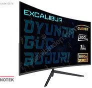 Resim Casper Excalibur M.E27FHD-G 27" 1 ms Full HD Curved 200 Hz Oyunc 