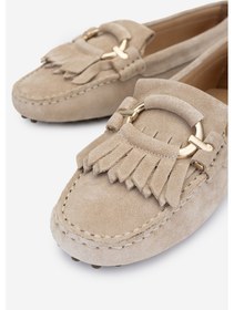 Resim Valmenti West Kadın Bej Süet Hakiki Deri Loafer Ayakkabı 540 1268 Bn Ayk Y24 Bej Süet 