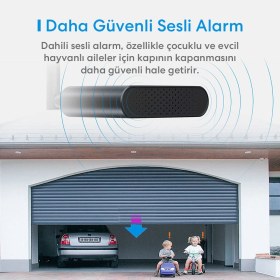 Resim Meross Wi-Fi Uzaktan Kontrollü Akıllı 3 Garaj Kapısı Kontrollü Anahtar 