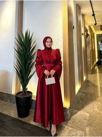 Resim By Atelier Bordo Bera Tesettür Abiye 