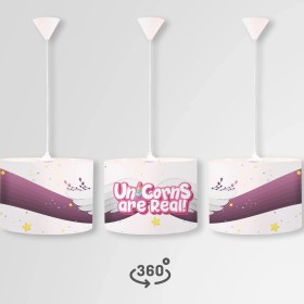 Resim Popcorn Kids Wıngs Daire Sarkıt Aydınlatma (Large) 