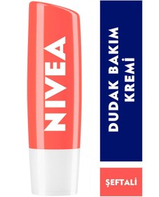 Resim Nivea Dudak Bakım Kremi Ve Dudak Parlatıcı 4.8gr, Şeftali Kokusu, 24 Saat Nemlendirici, Hafif Pembe Işıltı 
