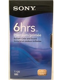 Resim Sony Vhs-120 120 Dakikalık Boş Video Kamera Kaseti 