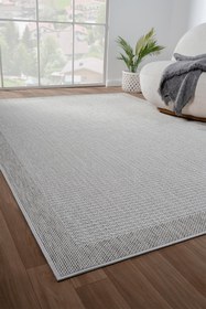 Resim Konfor Sisalux 3093 Krem Jüt Tabanlı Modern Dokuma Kilim Sisal Hasır Halı 