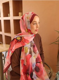 Resim Moda Kaşmir Livora Desen Pamuk Şal Bordo 
