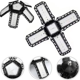 Resim Ledx Ayarlanabilir Açılı 4 Kanatlı 108 Smd Ledli Galaxy Projektör Işığı 50W 5500 Lumen E27 32cm Çap 