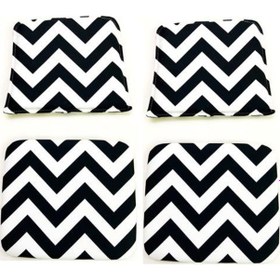 Resim Knsz minder seti 2 li mazlum aldo kumaş oturma ve sırt tel sandalyesi minderi bir arada 