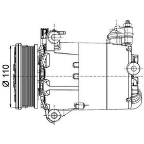Resim Mahle Acp1357000p - Klıma Kompresoru Dıscovery Sport L550 Freela 