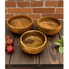 Resim Alessandro - 3 Lü Akasya Kase Seti 