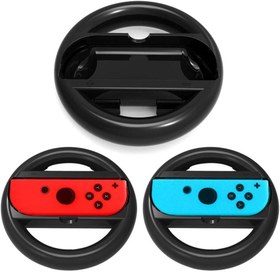 Resim OSTENT 2 x Racing Steering Wheel Handle Grip for Nintendo Switch Joy-Con Controller 