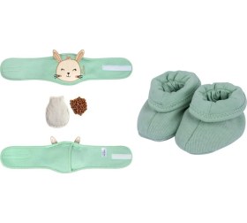 Resim Gaz Kiraz Çekirdekli Patik+gaz Kiraz Çekirdekli Bebek Bel Bandı Set 