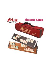 Resim Star Elit Premium Ahşap Okey Takımı 