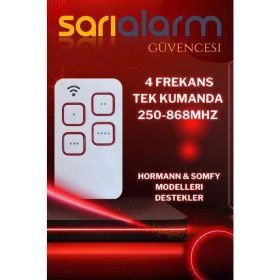 Resim SARIALARM Çoklu Frekans Akıllı Kumanda 250- 868 Mhz 