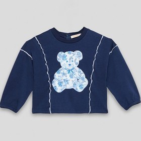 Resim Kız Bebek Lacivert Sweatshirt - LAC / 2A 