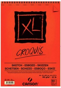 Resim Canson Xl Croqouis Spiralli Eskiz Defteri A4 - 90 G 50 Yaprak 