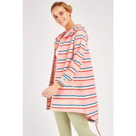Resim Maraton Comfort Kadın Kapşonlu Uzun Kol Mercan Yağmurluk 19327 