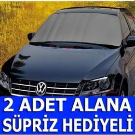 Resim Bundera Ön Cam Güneşlik Perde Kar Buz Önleyici Koruyucu Branda 