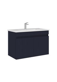 Resim Orka Tivoli 85 Cm Mat Lacivert Banyo Dolabı Alt Modül Lavabo Lacivert 
