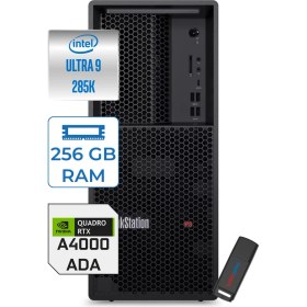 Resim Lenovo Thinkstation P3 Tower Gen 2 Intel Vpro Core Ultra 9 285K 256GB Ddr5 512GB SSD 20GB/RTX4000 Windows 11 Pro Masaüstü Iş Istasyonu 30HT004JTRP33 + Zettausb 
