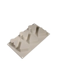 Resim 6'lı Büyük Kalp Silikon Kek Pasta Kalıbı 