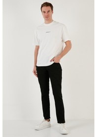 Resim Buratti Pamuklu Normal Bel Regular Fit Boru Paça Jeans Erkek Kot Pantolon 2210J57Parma Siyah 