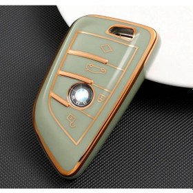 Resim Bmw F15 G20 F48 F39 X5 X6 Üçgen Tip Lüks Anahtar Koruma Kılıfı Aç 