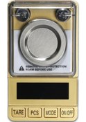 Resim Oldfriend Golden 50g/0.001g Hassas Kahve Terazisi, Abs Tasarım, Led Ekran, Tare Fonksiyonu, Mutfak Terazisi Altın Sarısı 