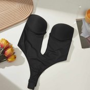 Resim Kadınlar için Ayarlanabilir Askılı ve Ön Bağlamalı Siyah Tek Parça Sütyen - Şık Minimalist Tasarım, Günlük Kullanım & Özel Günler İçin Pürüzsüz Konforlu Kalıp, Rahat İç Çamaşırı, Zarif Kumaş 