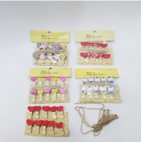 Resim Skygo Ahşap Notluk İpli Mandal 