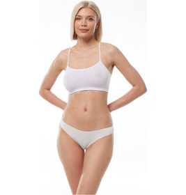 Resim Malabadi Kadın Ekru 2 Li Paket Modal Düşük Bel Slip Külot 183 Ekru 