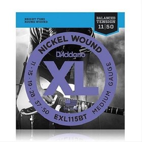 Resim D'Addario EXL115BT XL Nickel Serisi Elektro Gitar Tel Seti (11-50 - Nickel Wound) 