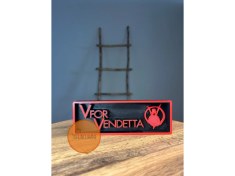 Resim Turuncuhane V For Vandetta Logo Masaüstü Dekor Figür Hediyelik Koleksiyon 17 cm 