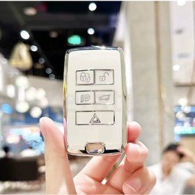 Resim Land Rover Defender 110 Anahtar Kılıfı Beyaz-gümüş 2020-2025 