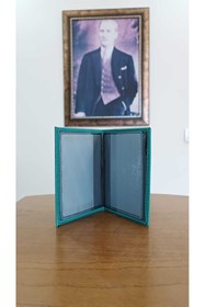 Resim EFE DERİ Atatürk Baskılı Oto Ruhsat Kılıfı Deri Araç Ruhsat Koruyucu Ruhsatlık 