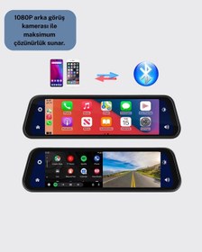 Resim Gece Görüşlü Araç Dikiz Aynası Kamera Park Monitörlü 