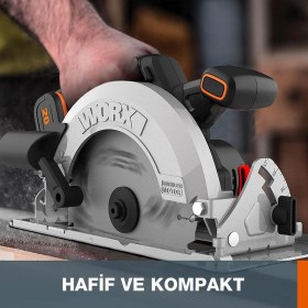 Resim Worx Wx520 20volt 4.0ah. Li-Ion Kömürsüz Profesyonel Daire Testere 