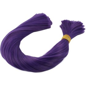 Resim Küllü Mor Renkli Sentetik Boğum Saç / 1kg - Aysc-462508 Karışık - Çok Renkli 
