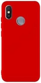 Resim Gpack Xiaomi Redmi Note 6 Pro ile Uyumlu Kılıf, Premier Lüx Silikon+Nano Glass, Kırmızı 
