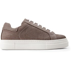 Resim Deery Hakiki Deri Vizon Rengi Sneaker Kadın Ayakkabı 
