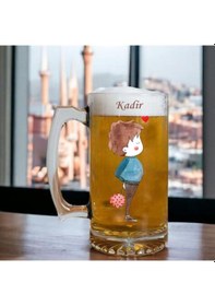 Resim Sevgililere Özel İkili Bira Bardağı 334811 Renkli 