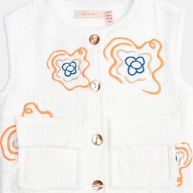 Resim GB Baby Bg Store Kız Bebek Beyaz Yelek 23pssbg2704 