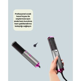 Resim Zero Land Lvsqvr Profesyonel Iyon Teknolojili Sıcak Hava Fırçası 