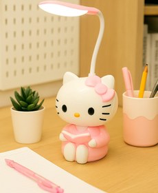 Resim Livava Hello Kitty Figürlü Şarjlı Masa Lambası - Kitap Okuma Işığı & Dekoratif Gece Lambası 