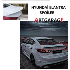 Resim Elantra 2016-2018 Bagaj Spoileri-boyasız-fiberglass 