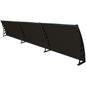 Resim Crocus Kapı Pencere Üstü Pratik Sundurma 80 360 Siyah 