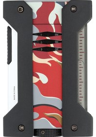 Resim S.t. Dupont Defi Extreme Camo Kırmızı Çakmak 021451 